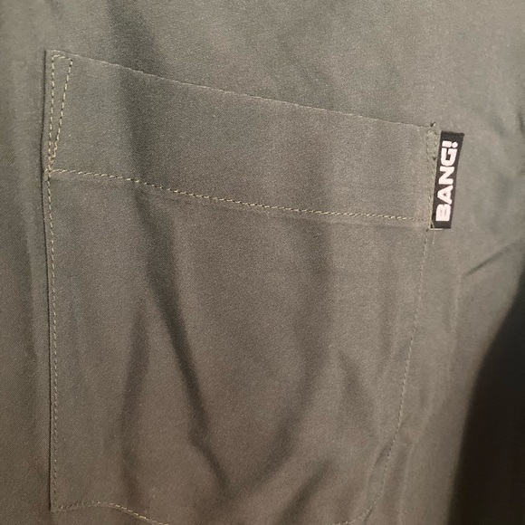 BANG Miami Army Green Casual Button Down Shirt - Picture 6 of 12